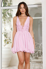 Iconic Energy Bubble Mini Dress Pink